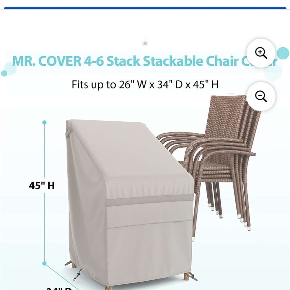 Stackable Chair Cover - Cream 
Brand New Never Used